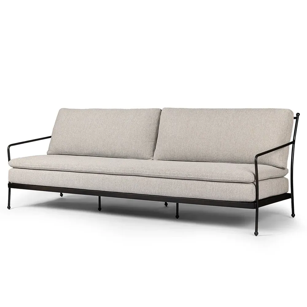 Gretchen Outdoor Sofa - Grey, Aluminum