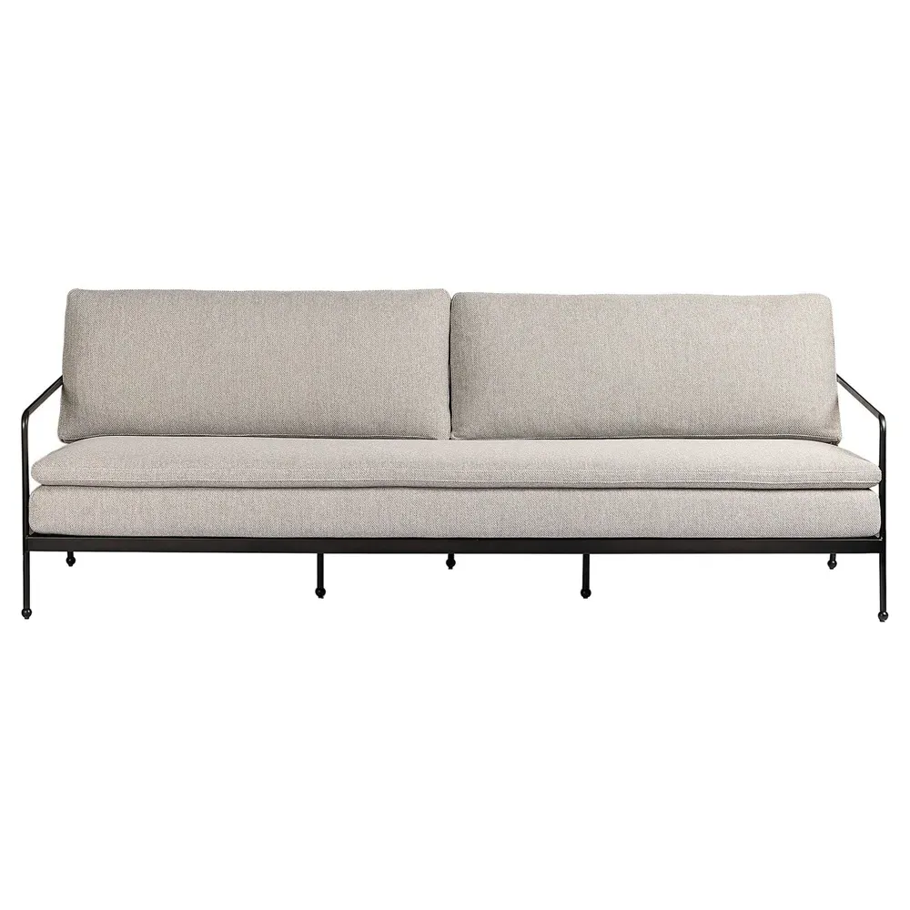 Gretchen Outdoor Sofa - Grey, Aluminum