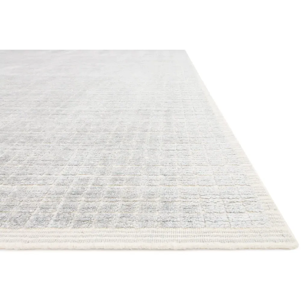 Greysen 2'6"x8'6" Linear Rug - Silver Grey, Wool