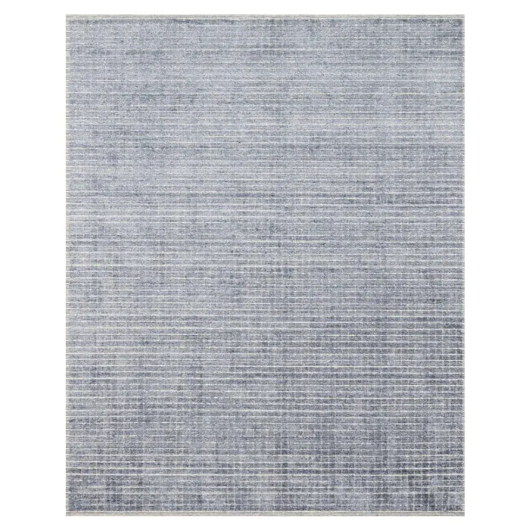 Greysen 2'6"x9'9" Linear Rug - Denim Blue, Wool