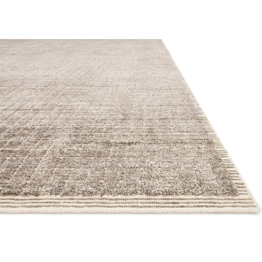 Greysen 2'x3' Linear Rug - Stone Brown, Wool