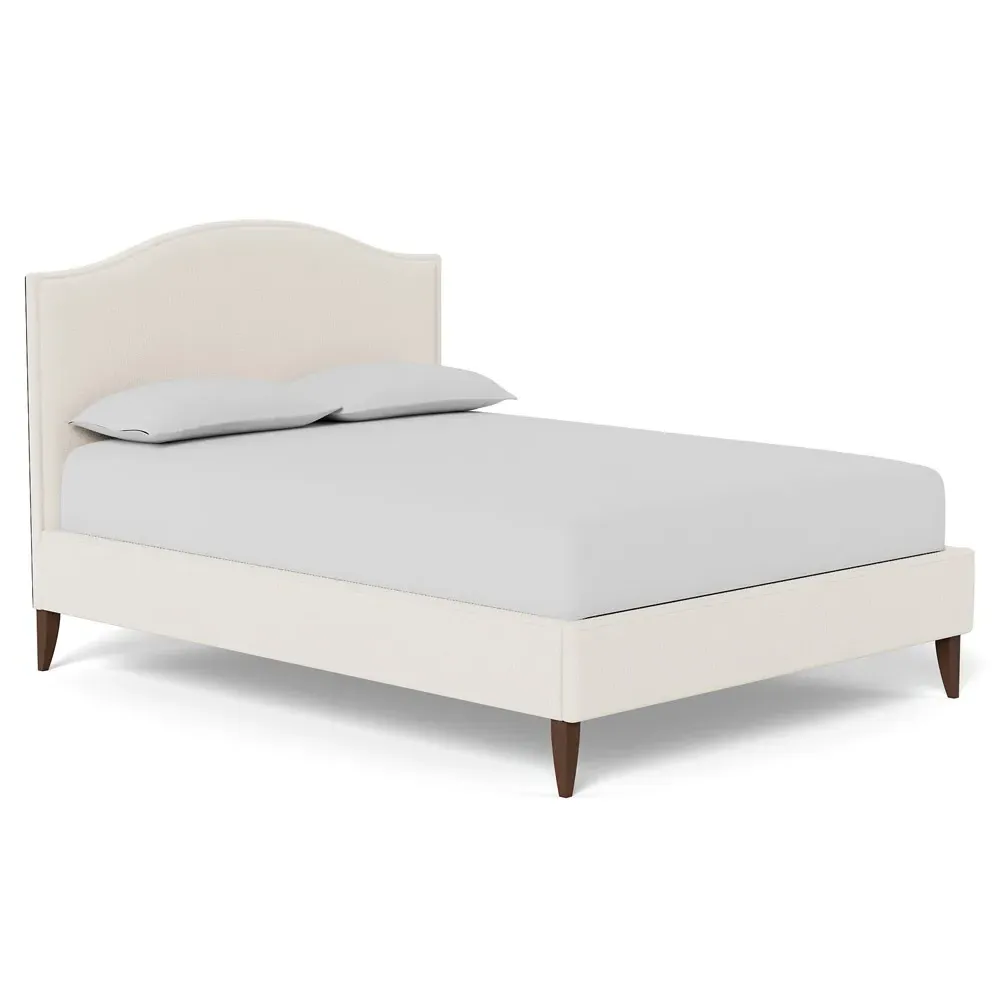 Griffin King Size Bed Frame - Mascarpone, Hardwood