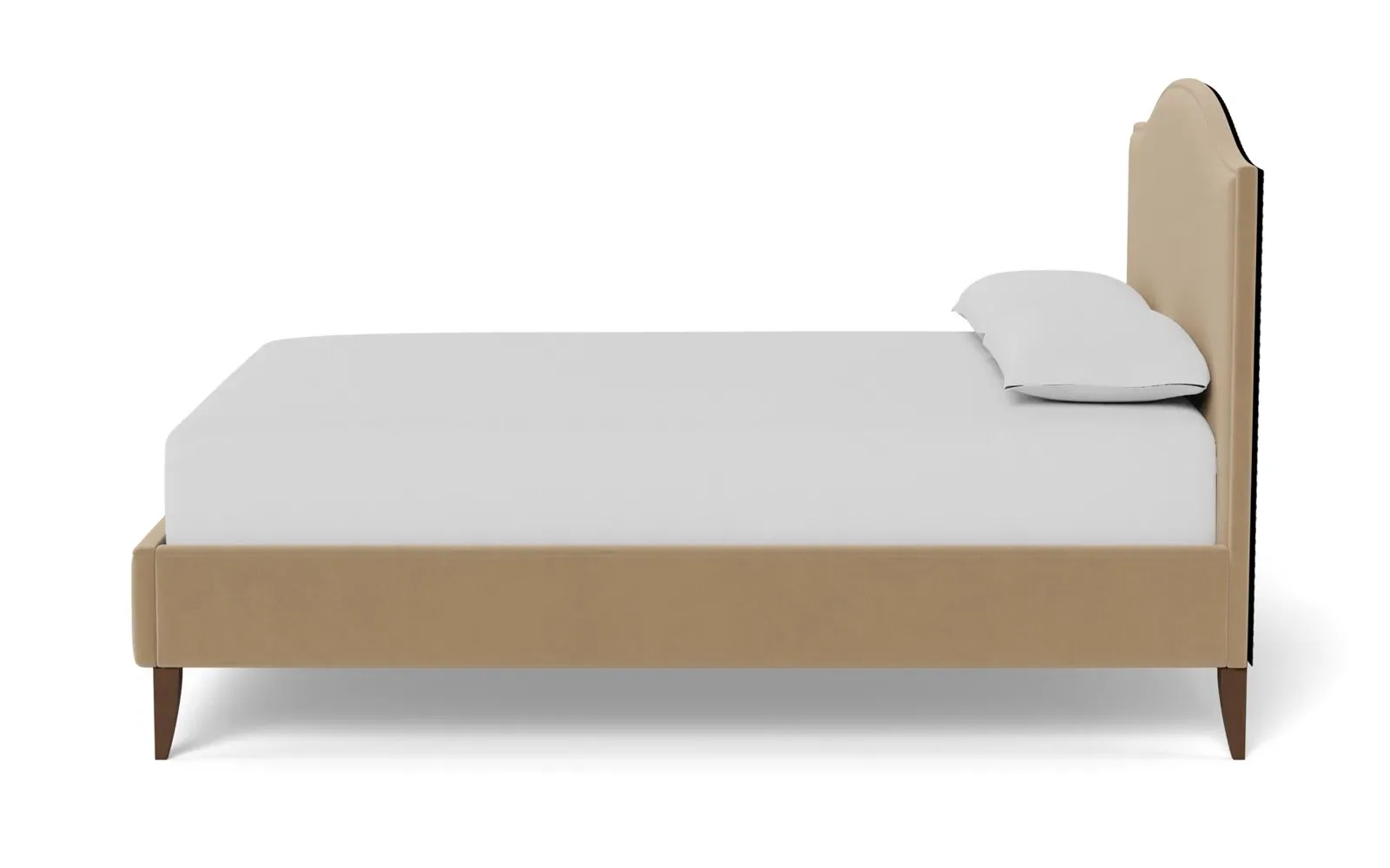 Griffin King Size Bed Frame - Sand Dune, Velvet