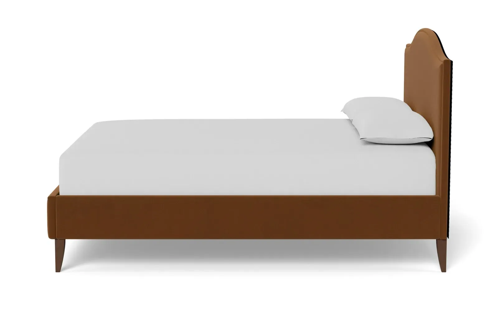 Griffin King Size Bed Frame - Spice, Velvet