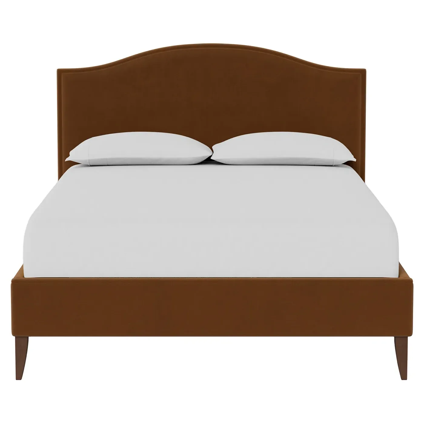 Griffin King Size Bed Frame - Spice, Velvet