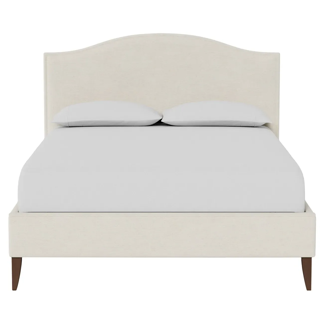 Griffin Queen Size Bed Frame - Heathered Ivory, Chenille image