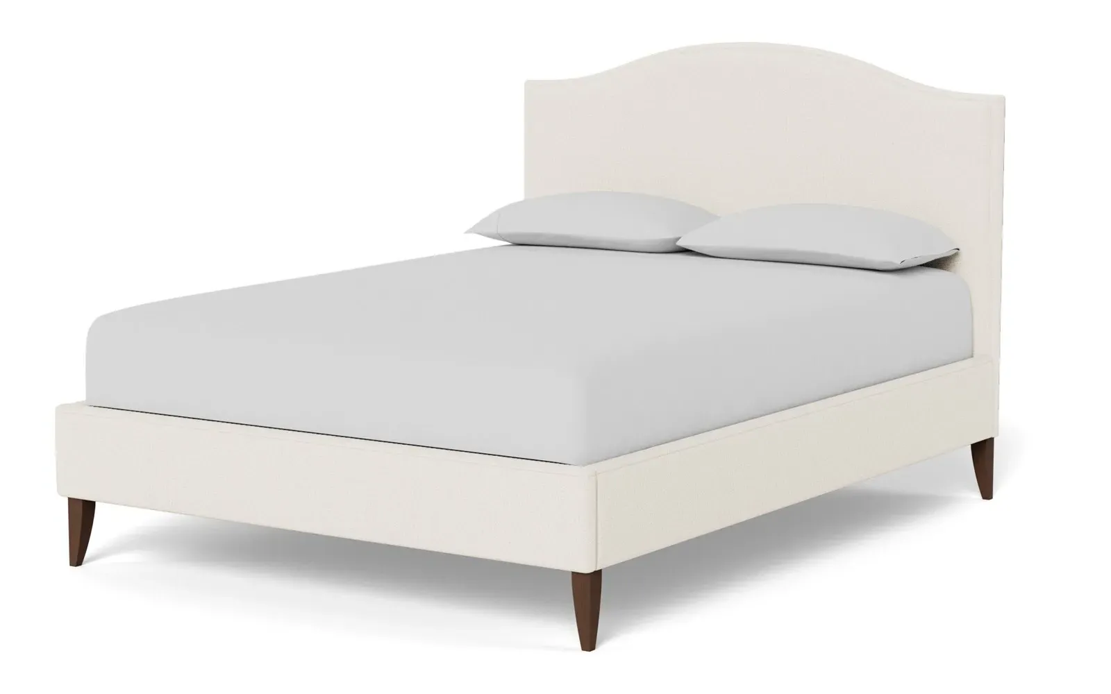 Griffin Queen Size Bed Frame - Mascarpone, Hardwood