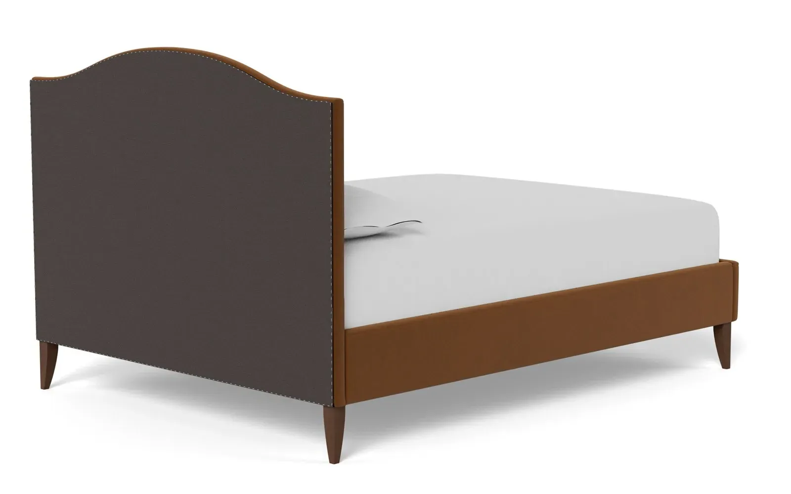 Griffin Queen Size Bed Frame - Spice, Velvet