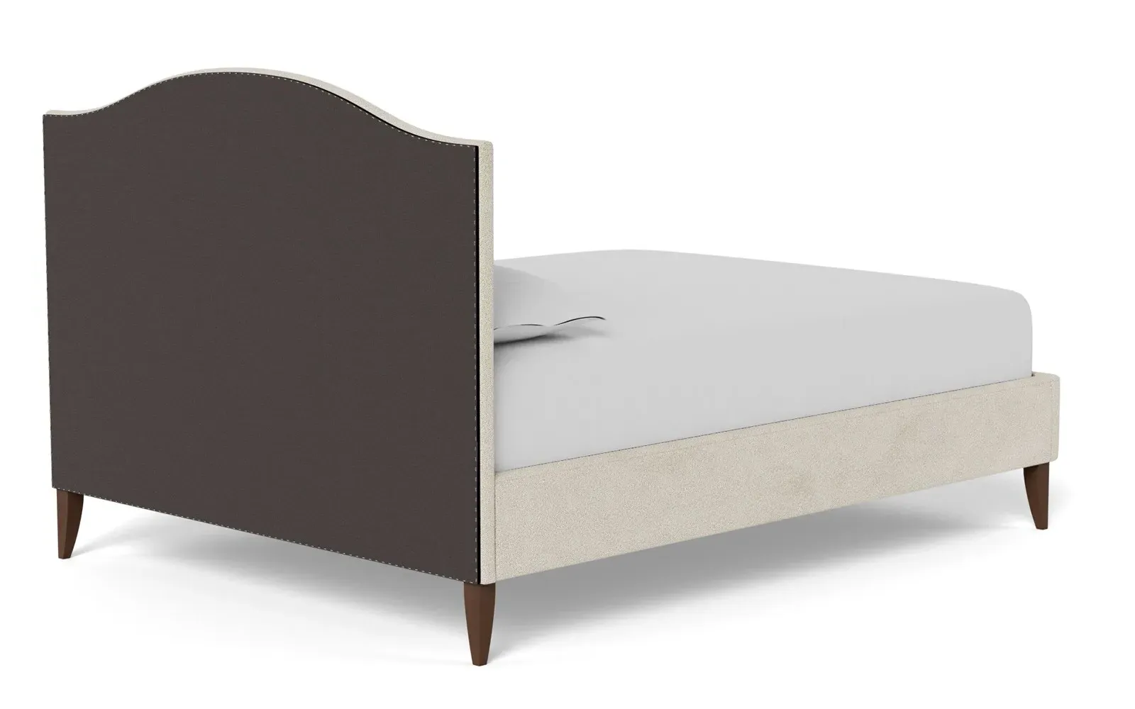 Griffin Queen Size Bed Frame - Sugar Cookie, Boucle