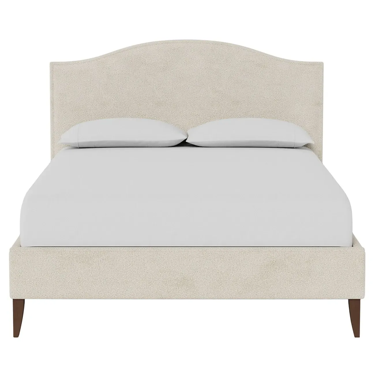 Griffin Queen Size Bed Frame - Sugar Cookie, Boucle image