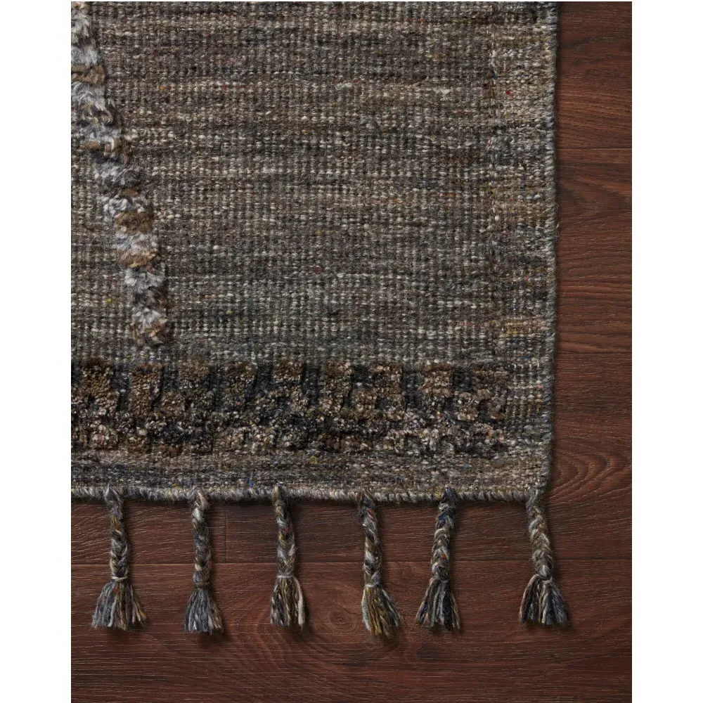 Gunnar Diamond Patterned Hand Knotted Rug - Grey, Wool