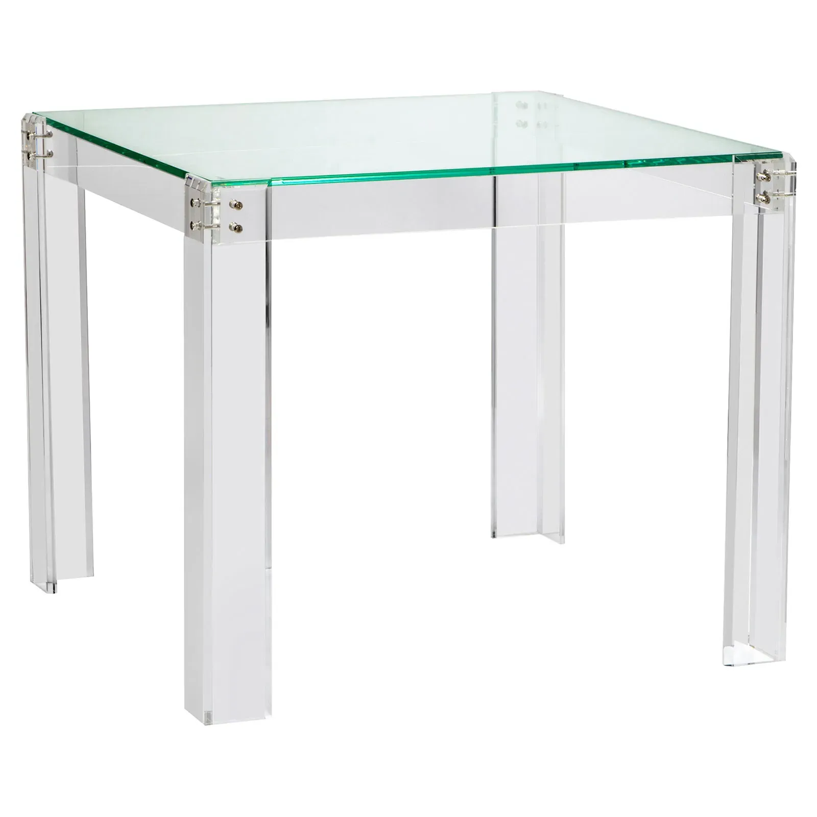 Gwenyth Acrylic Hinge Game Table - Clear image