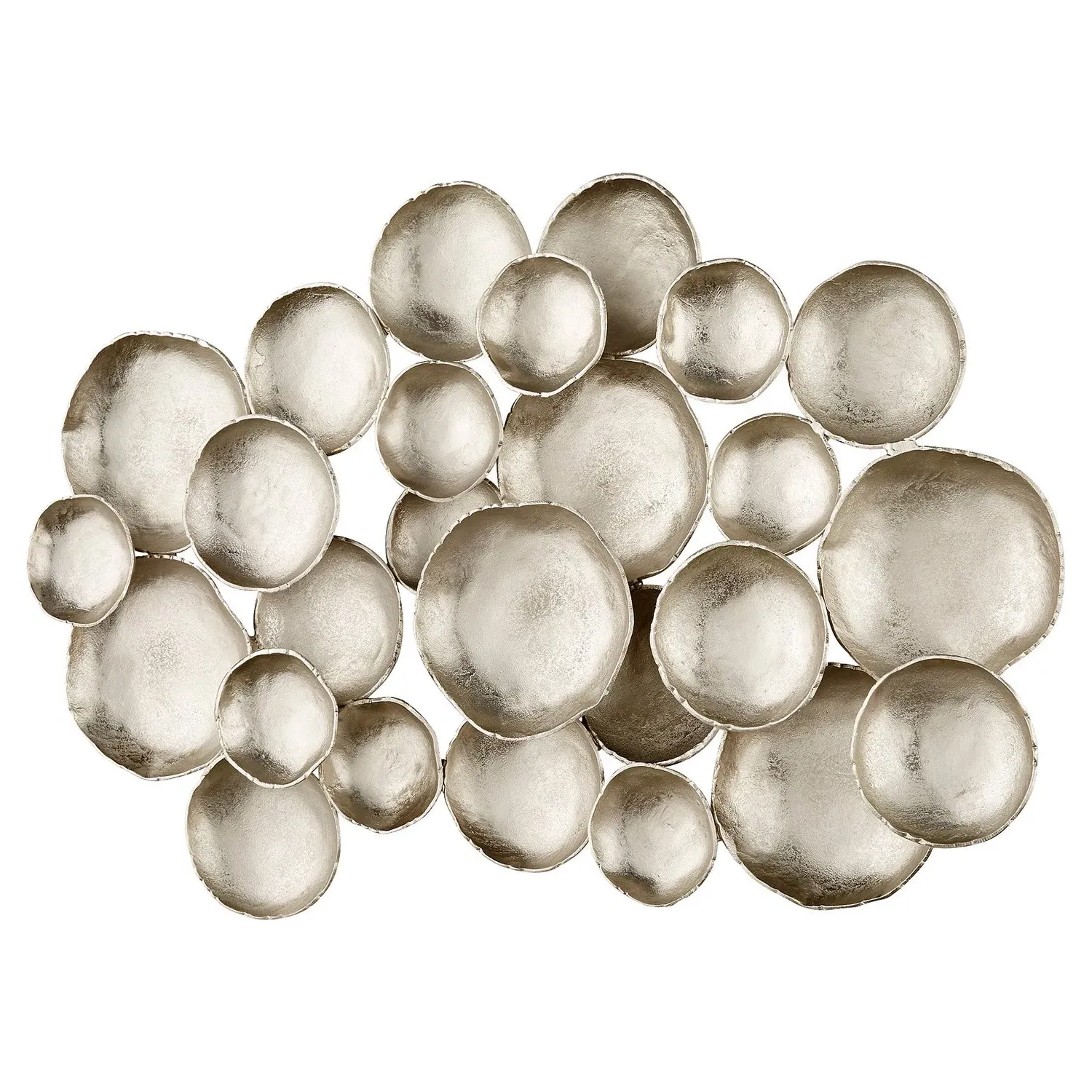 Haden Aluminum Discs Wall Sculpture - Silver image