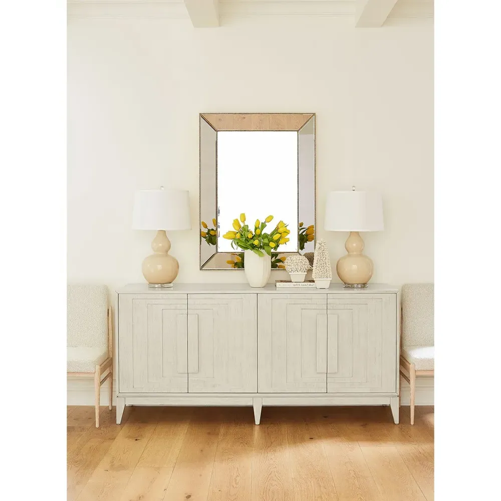 Hadley Large Rectangular Wall Mirror - Gold, Metal