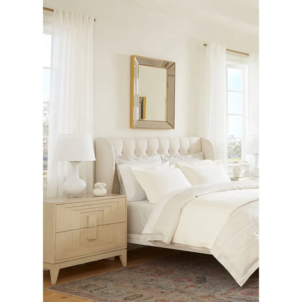 Hadley Small Rectangular Wall Mirror - Gold, Metal