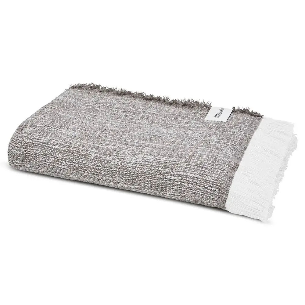 Haleigh Crosshatch Textured Throw Blanket - Grey, Sunbrella