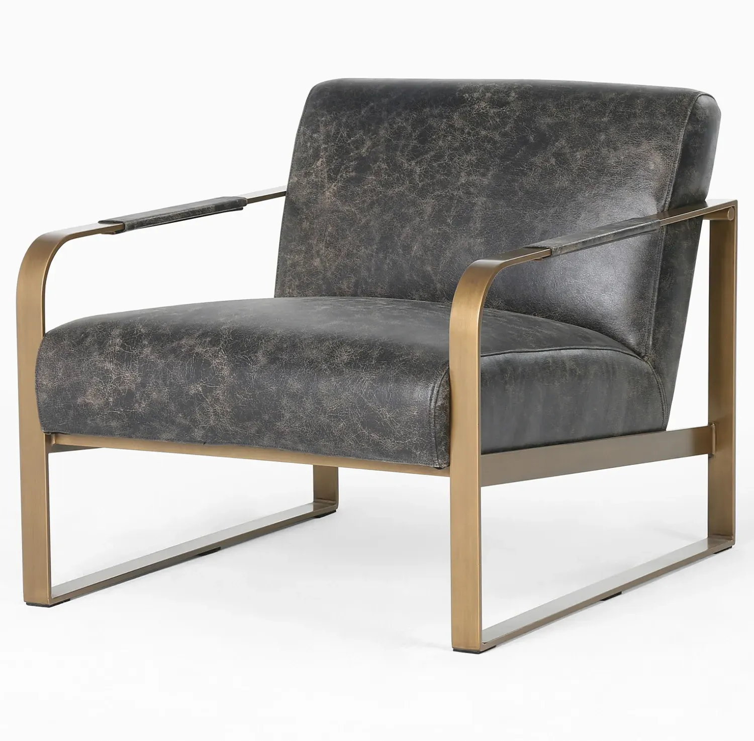 Halle Occasional Chair - Black, Leather