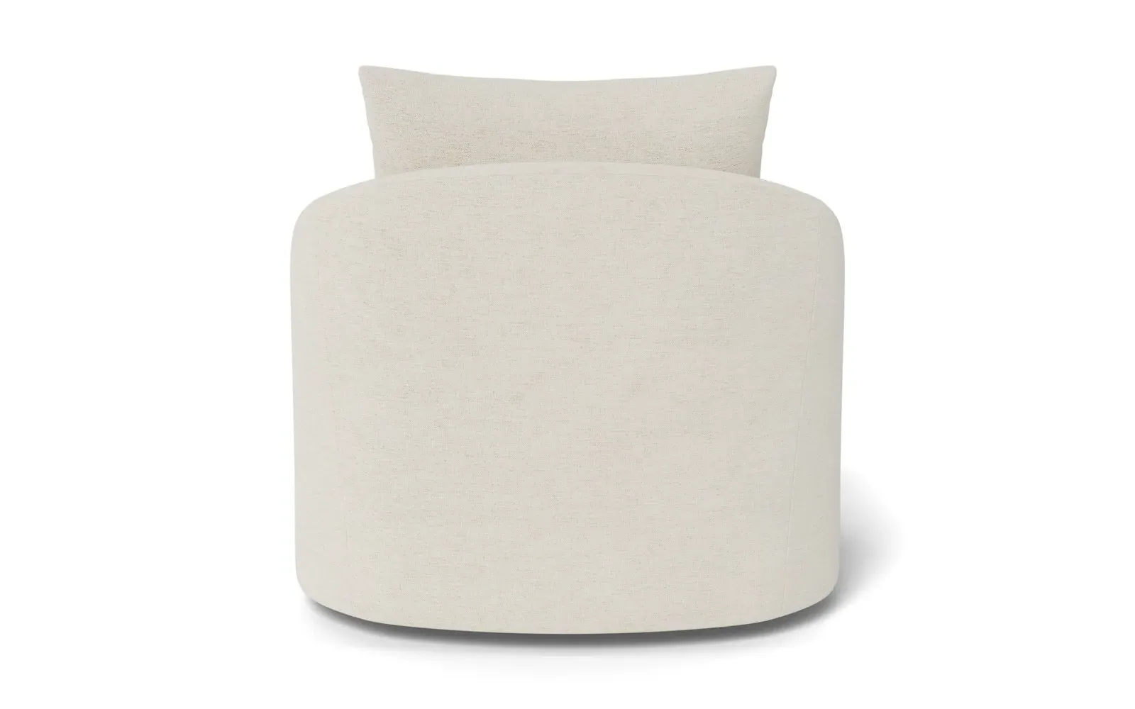 Halle Swivel Chair - Heathered Ivory, Performance Chenille