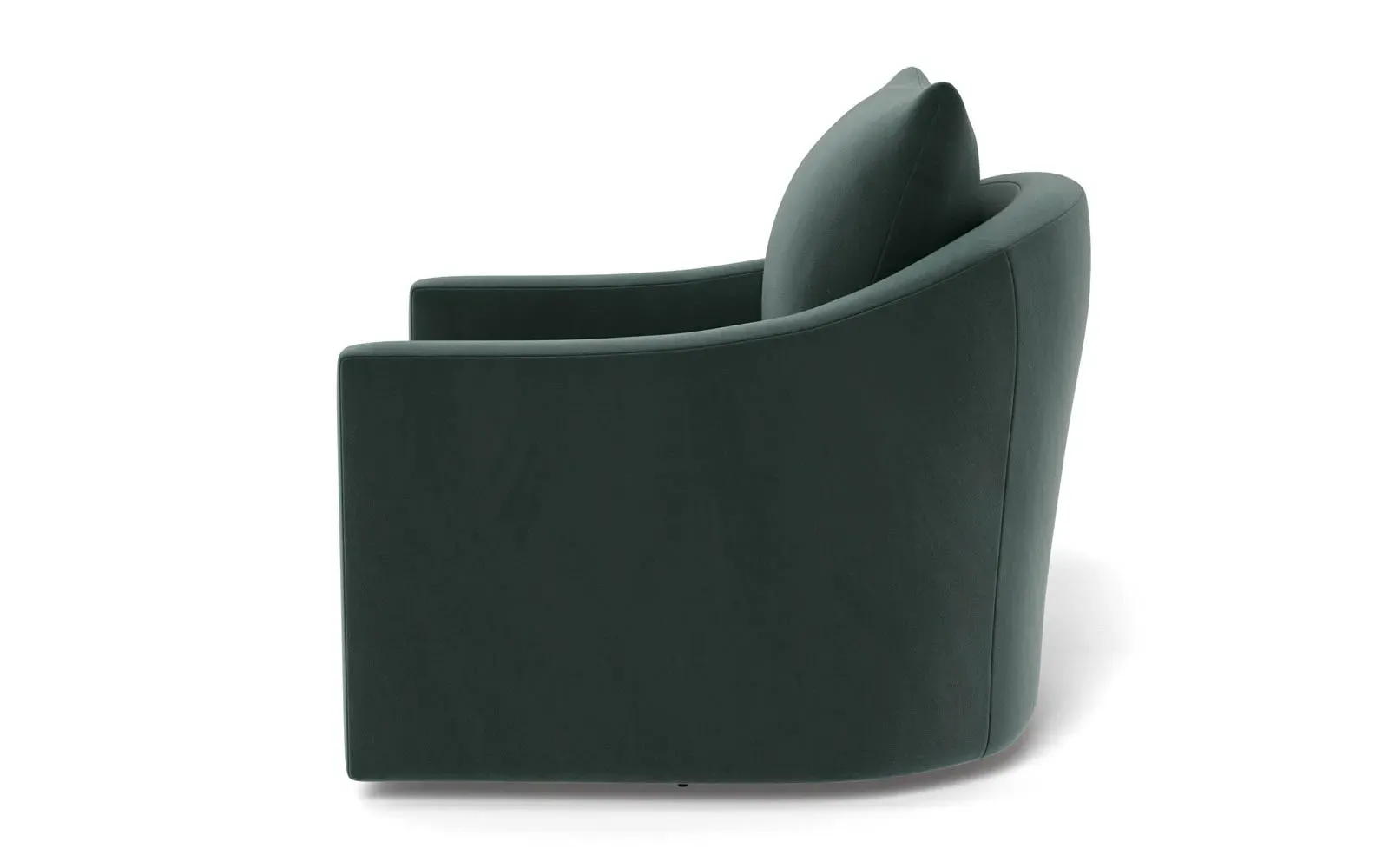 Halle Swivel Chair - Lagoon, Performance Velvet