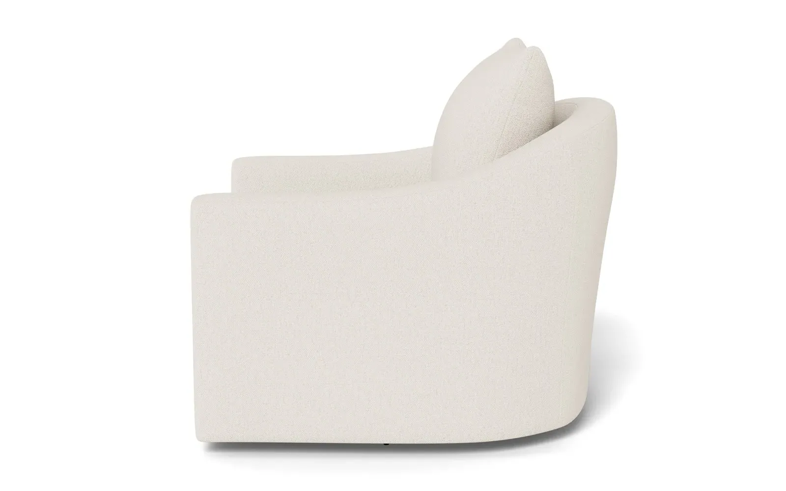 Halle Swivel Chair - Mascarpone, Performance Basket Weave