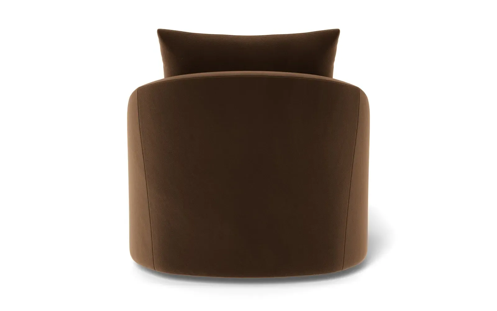 Halle Swivel Chair - Molasses, Performance Velvet