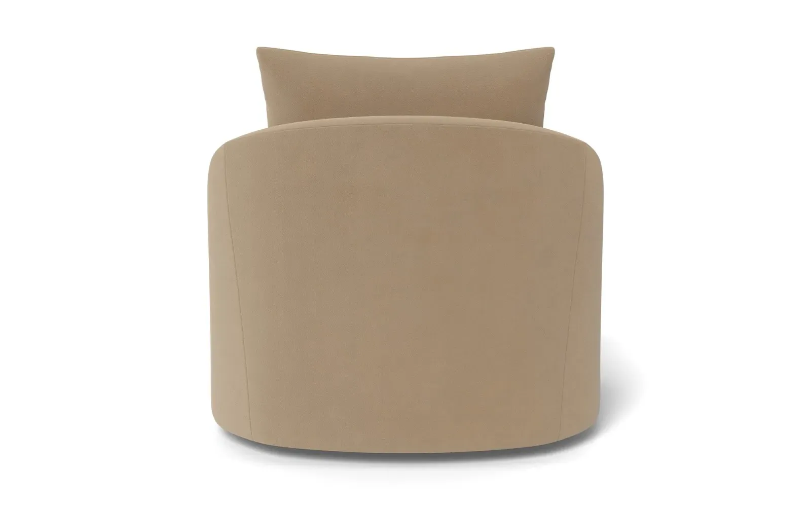 Halle Swivel Chair - Sand Dune, Performance Velvet