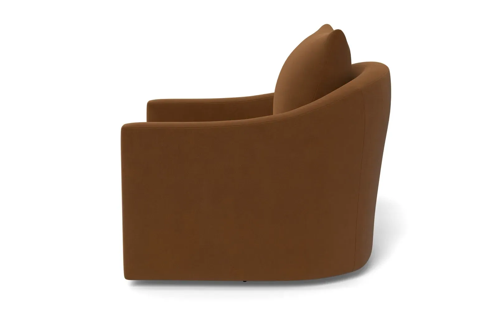 Halle Swivel Chair - Spice, Performance Velvet