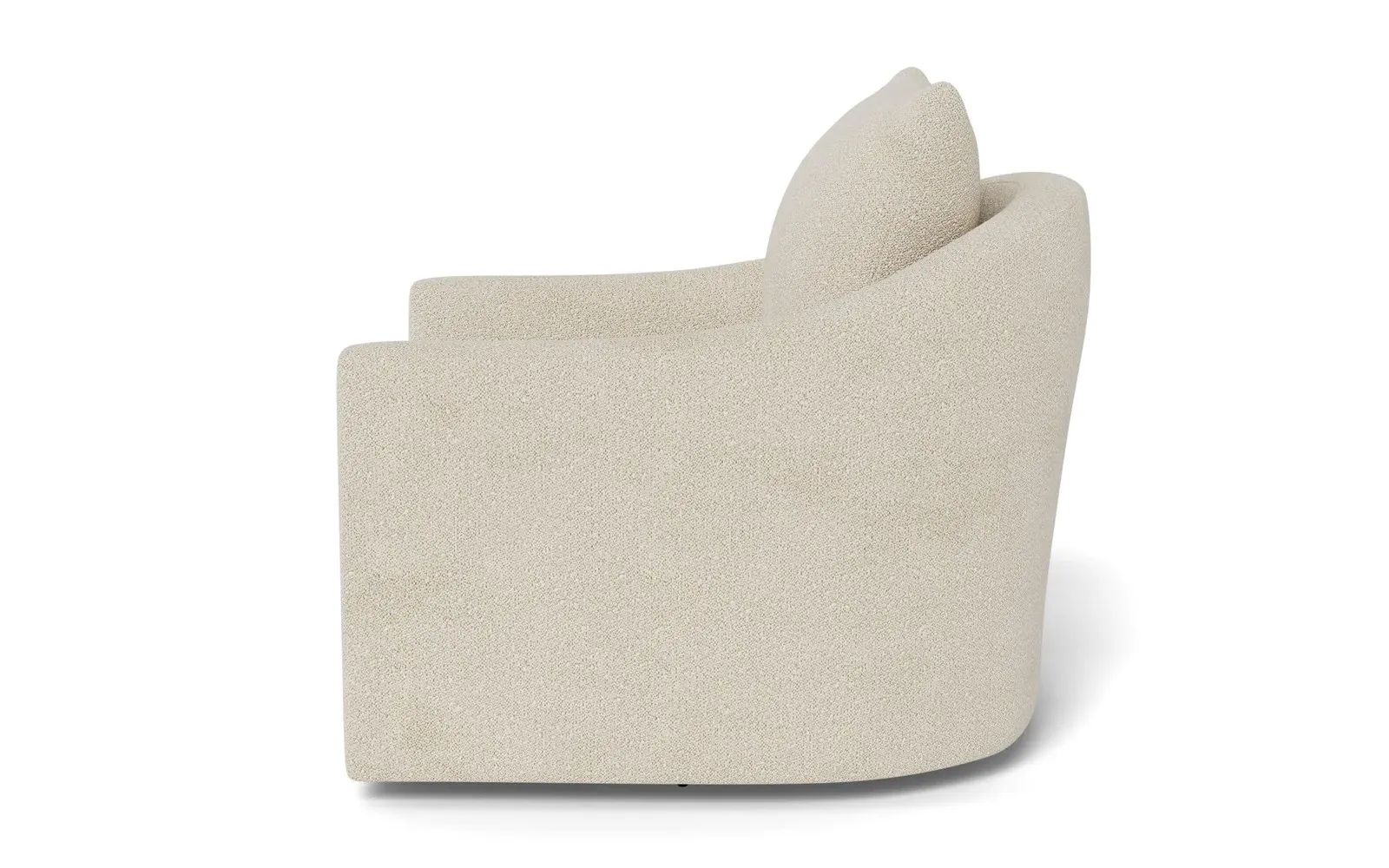 Halle Swivel Chair - Sugar Cookie, Performance Boucle