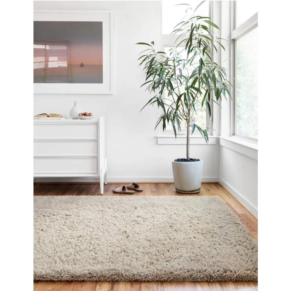 Halric Shag Rug - Grey, Polyester