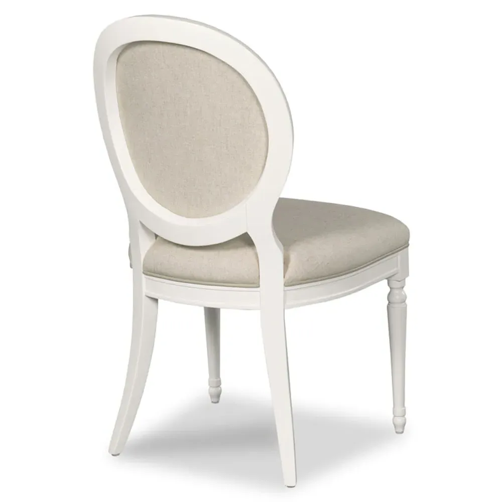 Hampton Dining Side Chair - White Dove, Beech
