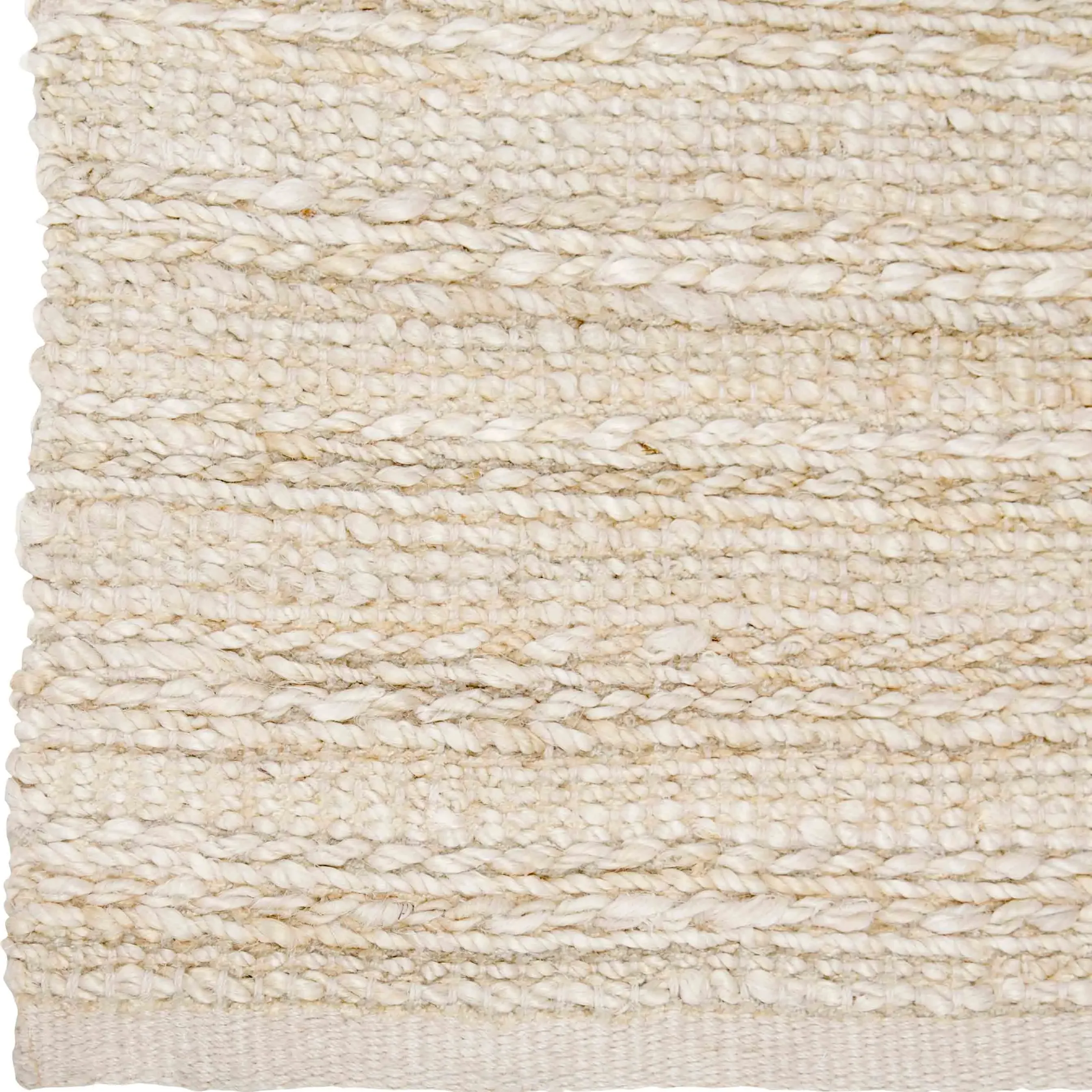 Hamza 8x10 Solid Rug - Beige, Jute