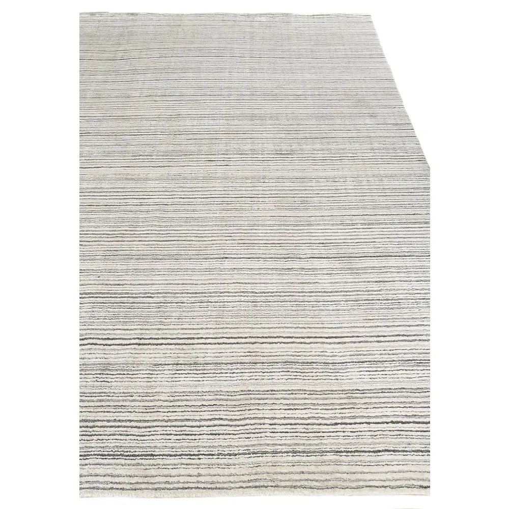 Hannah Large Patterned Rug - Silver, Nylon