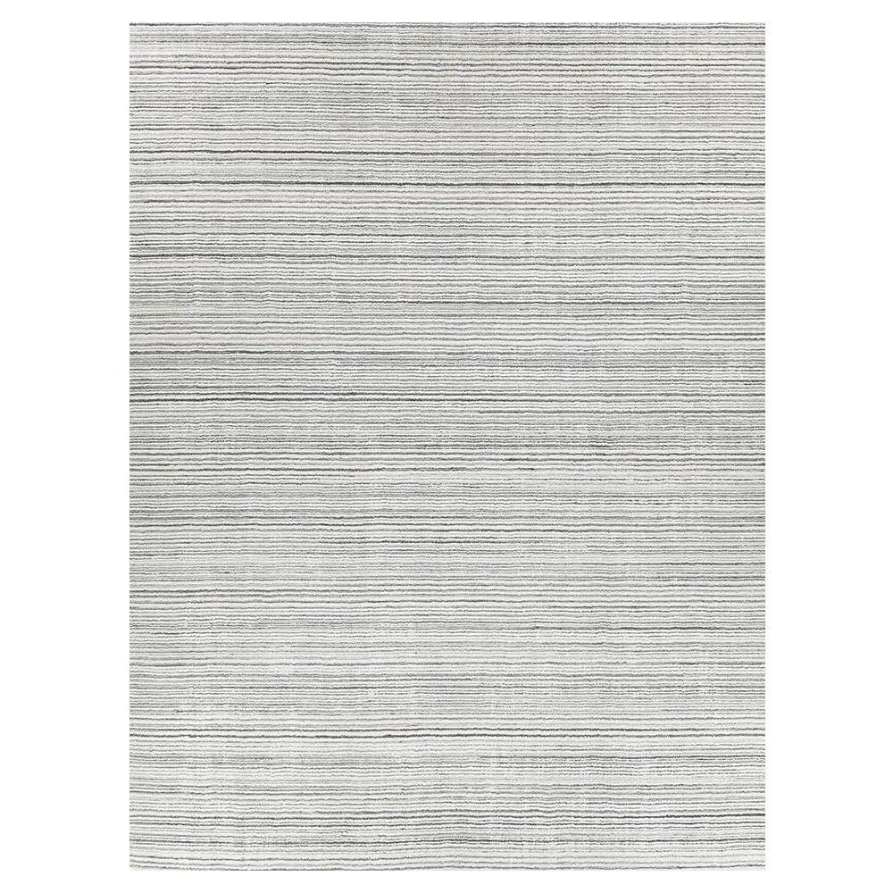 Hannah Large Patterned Rug - Silver, Nylon