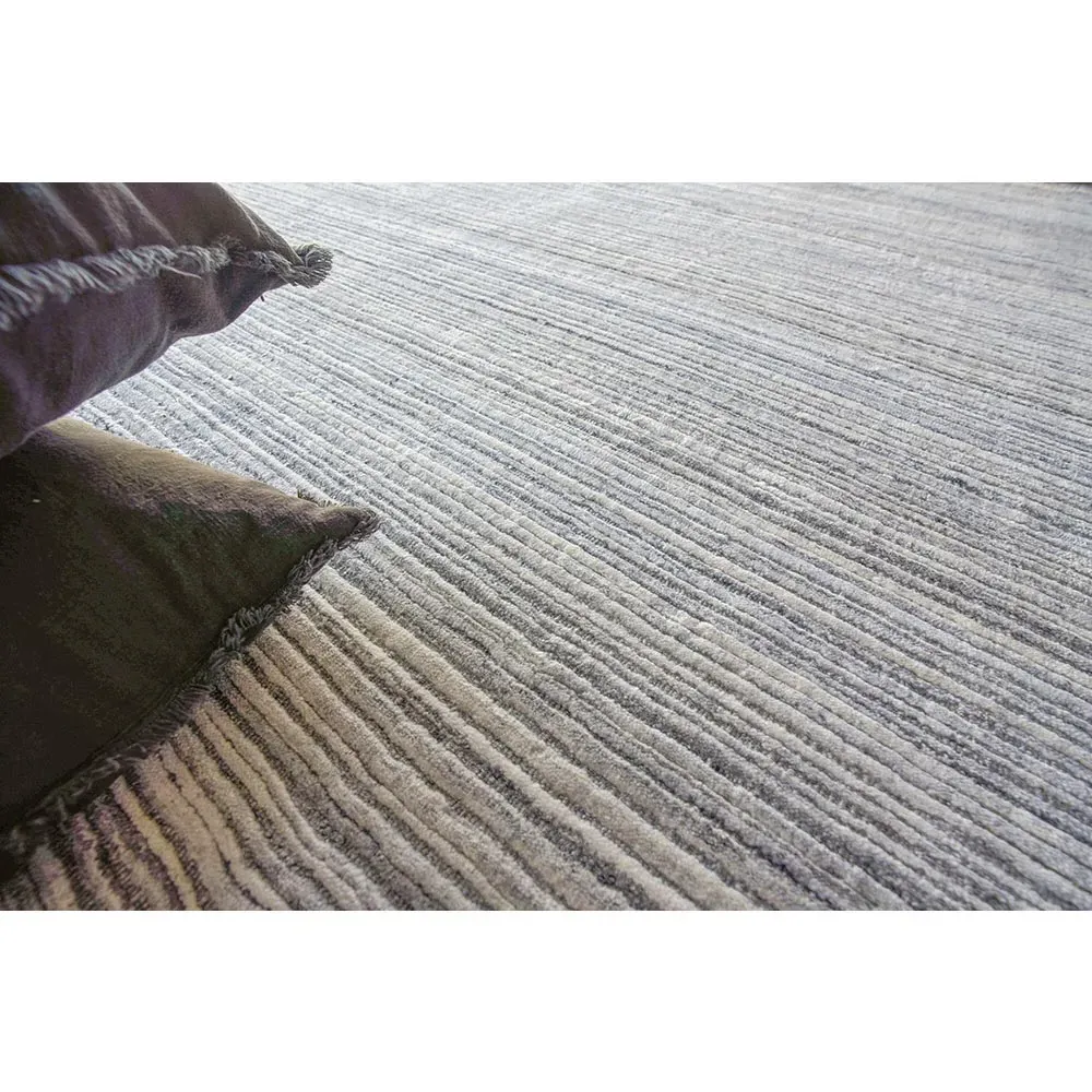 Hannah Patterned Rug - Grey