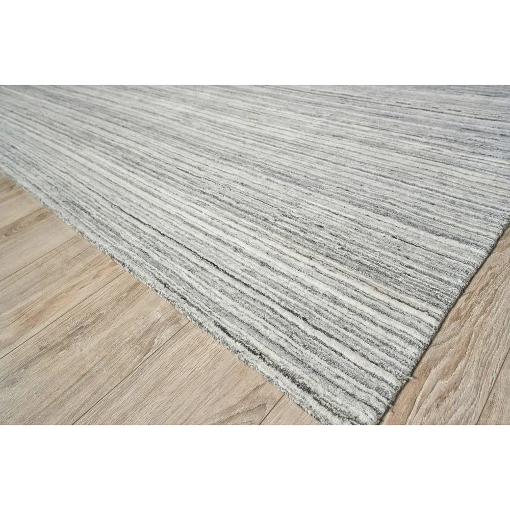 Hannah Patterned Rug Sample - Grey
