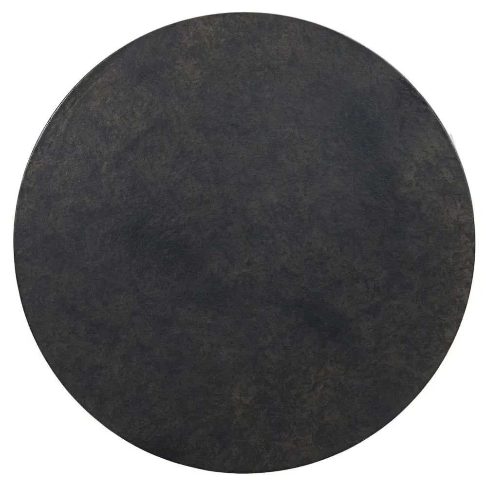 Hannah Round Outdoor Dining Table - Bronze, Aluminum