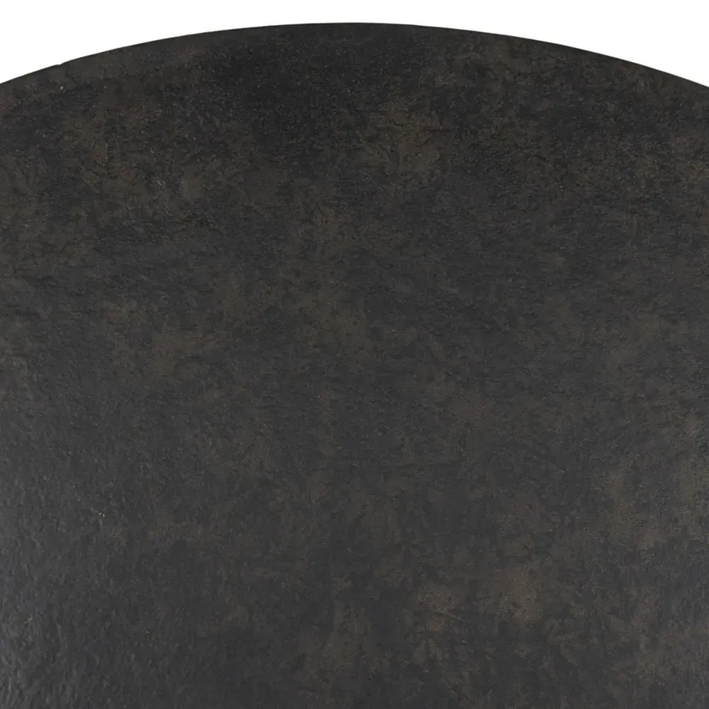 Hannah Round Outdoor Dining Table - Bronze, Aluminum