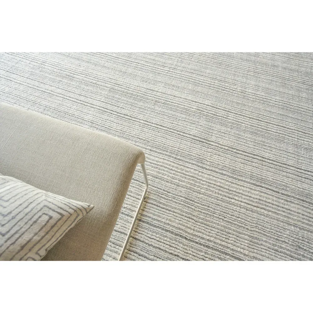 Hannah Sample Patterned Rug - Silver, Nylon