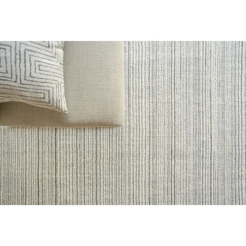 Hannah Sample Patterned Rug - Silver, Nylon