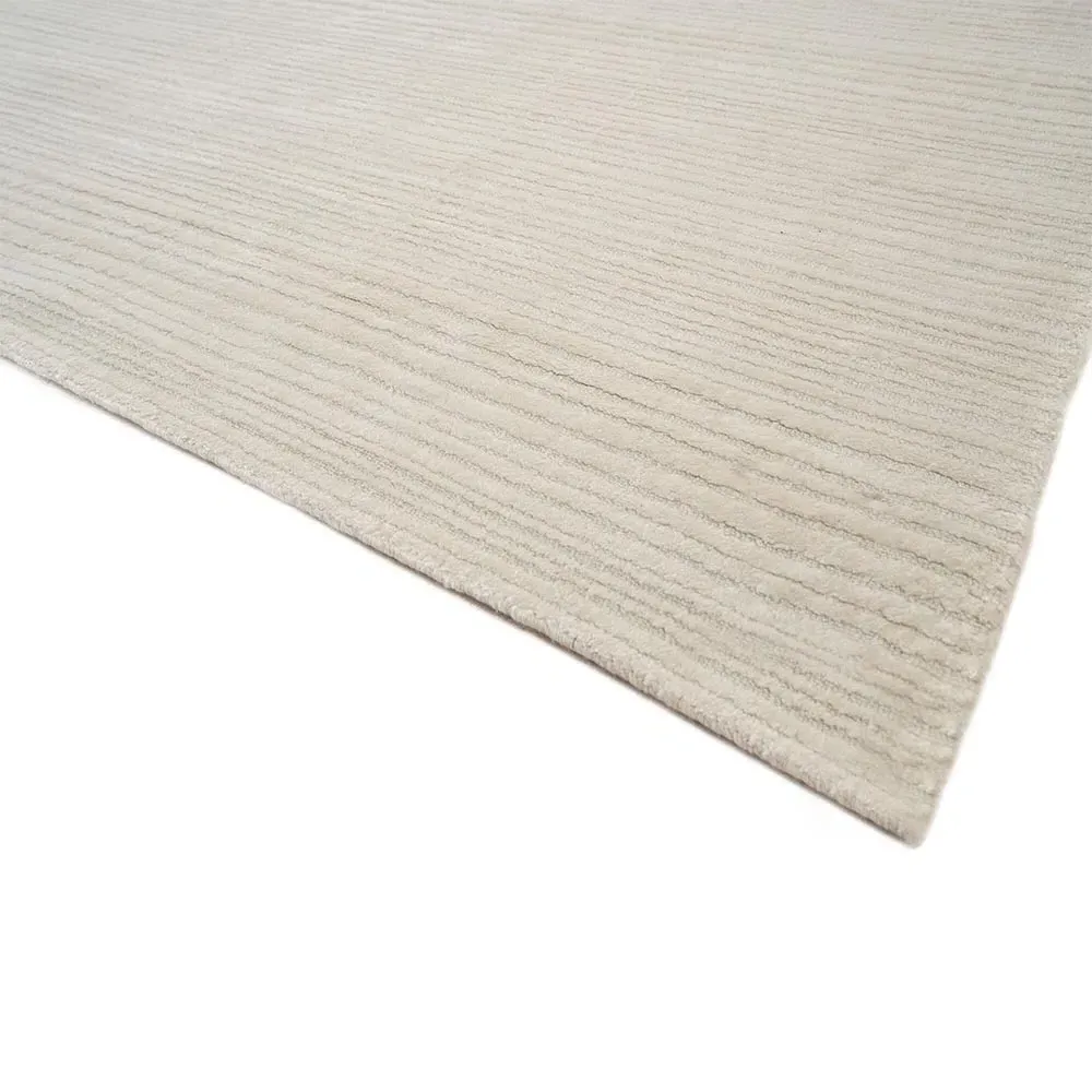 Hannah Solid Rug - Cream, Nylon