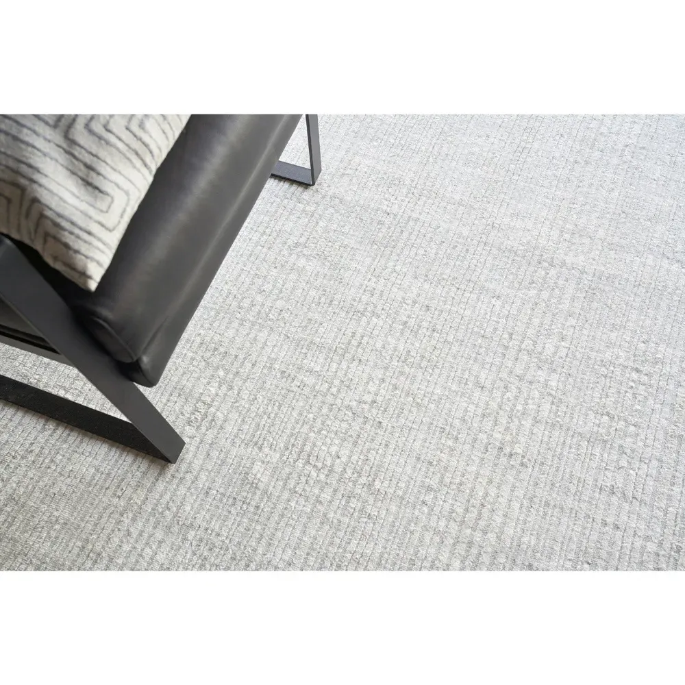 Hannah Solid Rug Sample - Cream, Nylon