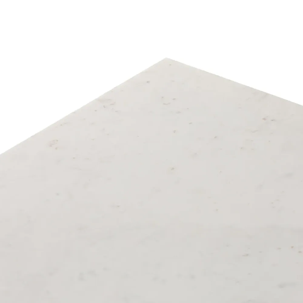 Hanne Rectangular Coffee Table - White, Marble