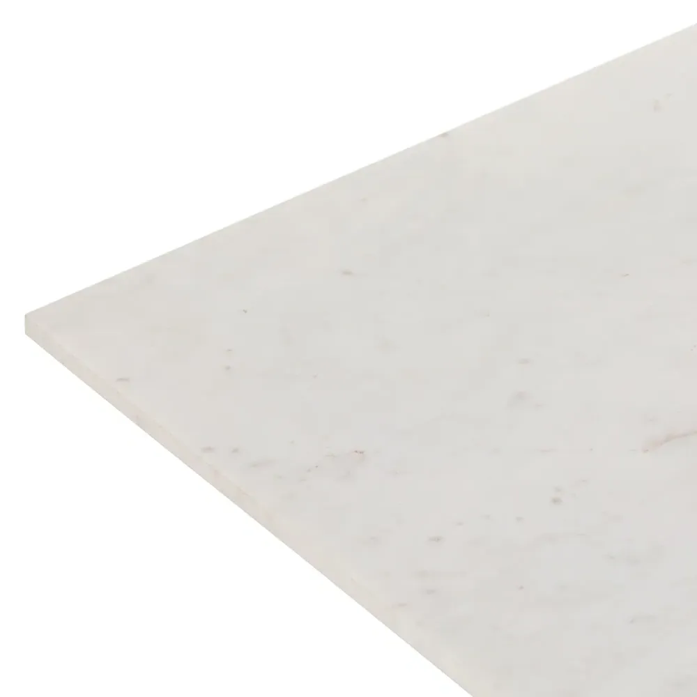 Hanne Rectangular Coffee Table - White, Marble