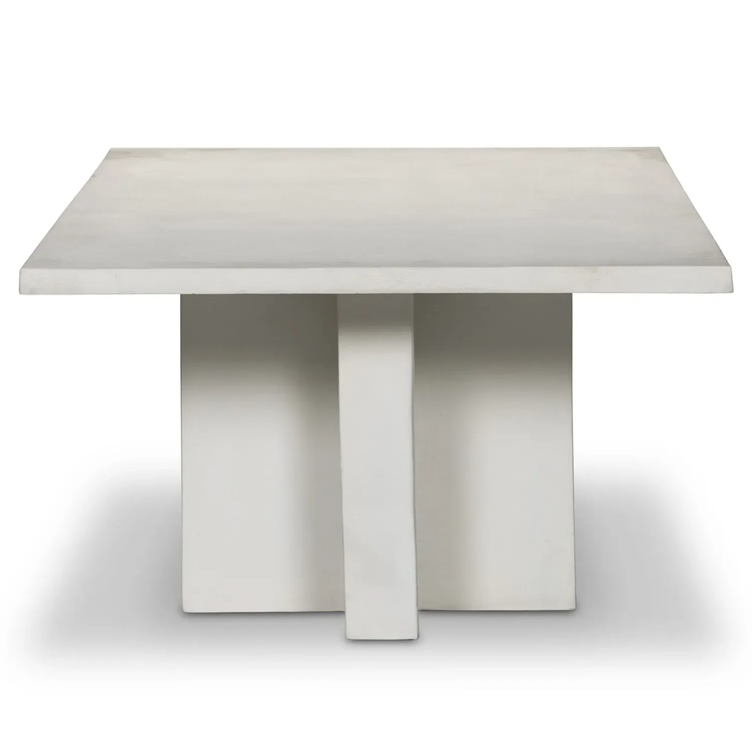 Hanne Rectangular Outdoor Coffee Table - White, Aluminum