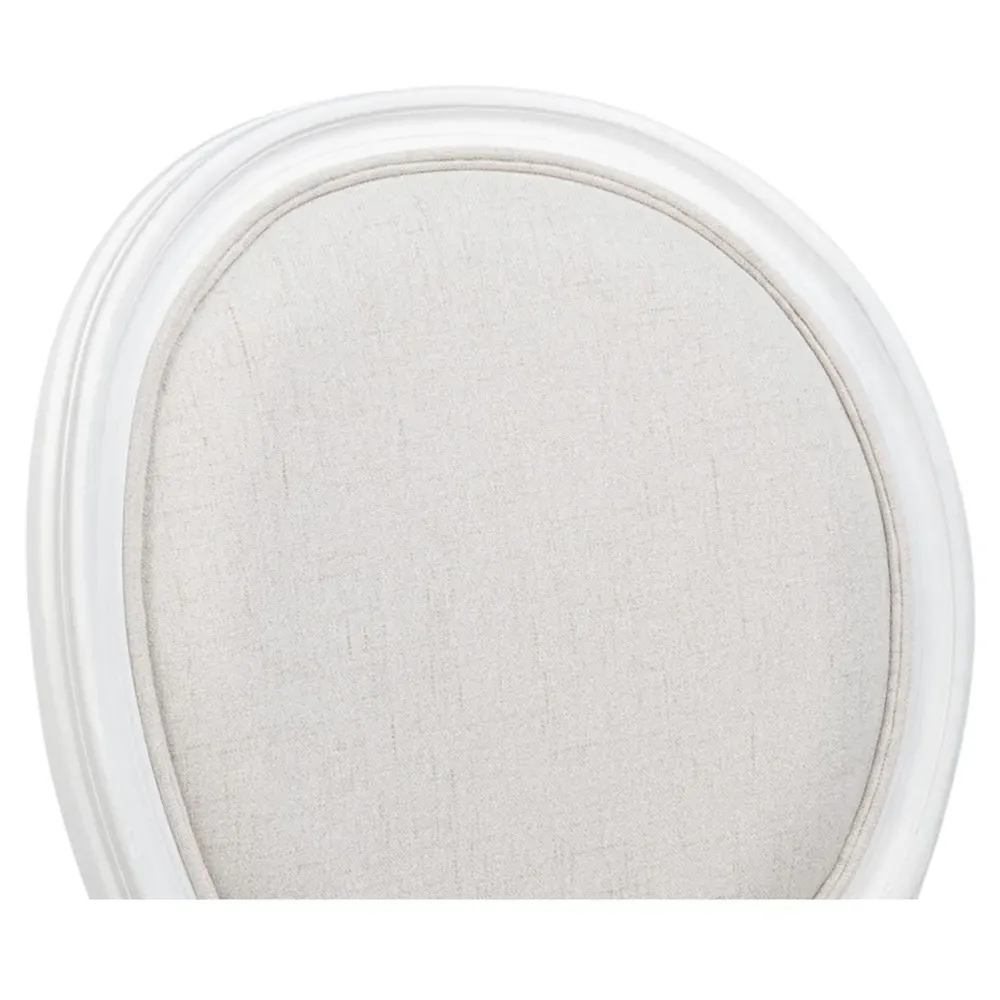 Hara French Dining Chair - Cream, Walnut