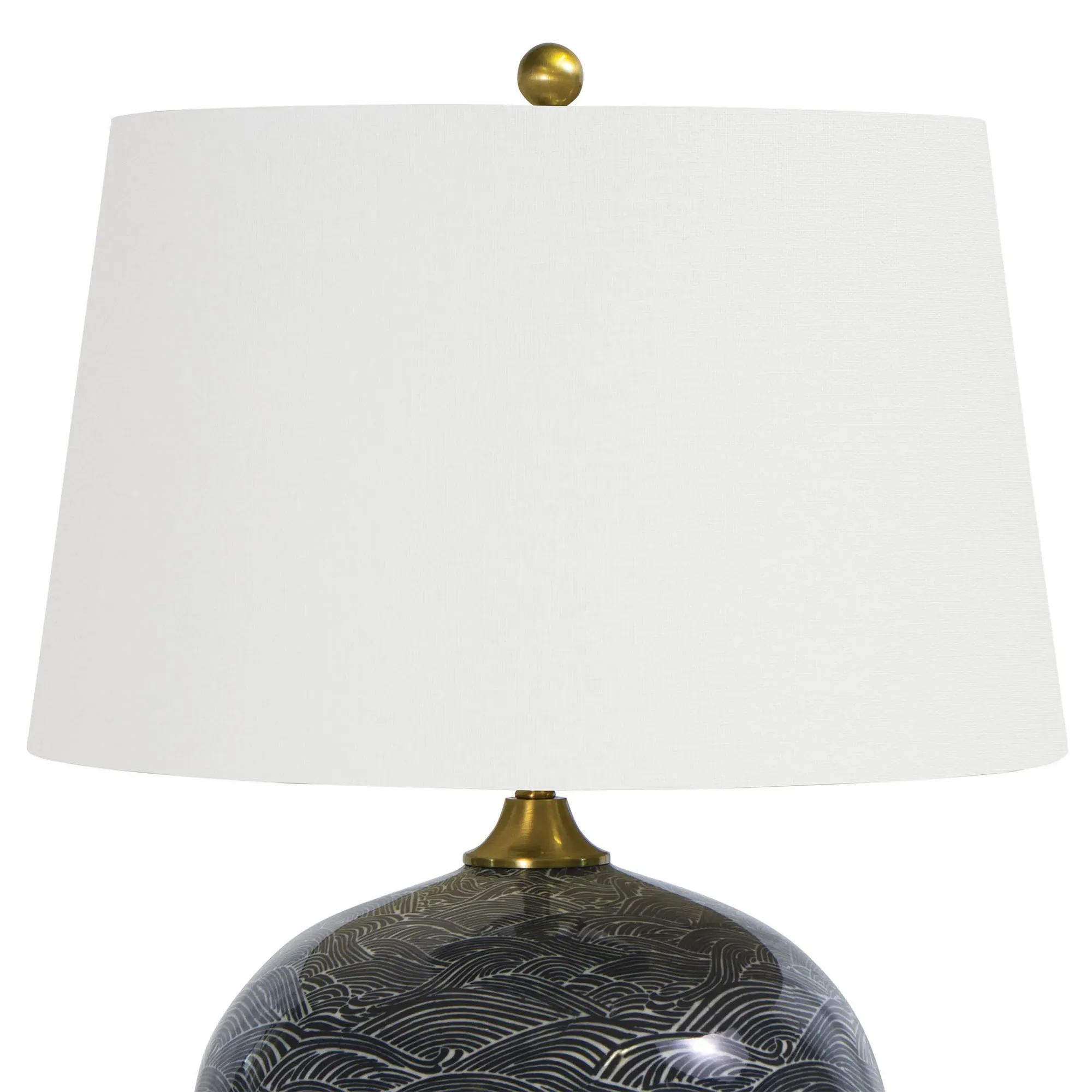 Harbor Ceramic Table Lamp - Black