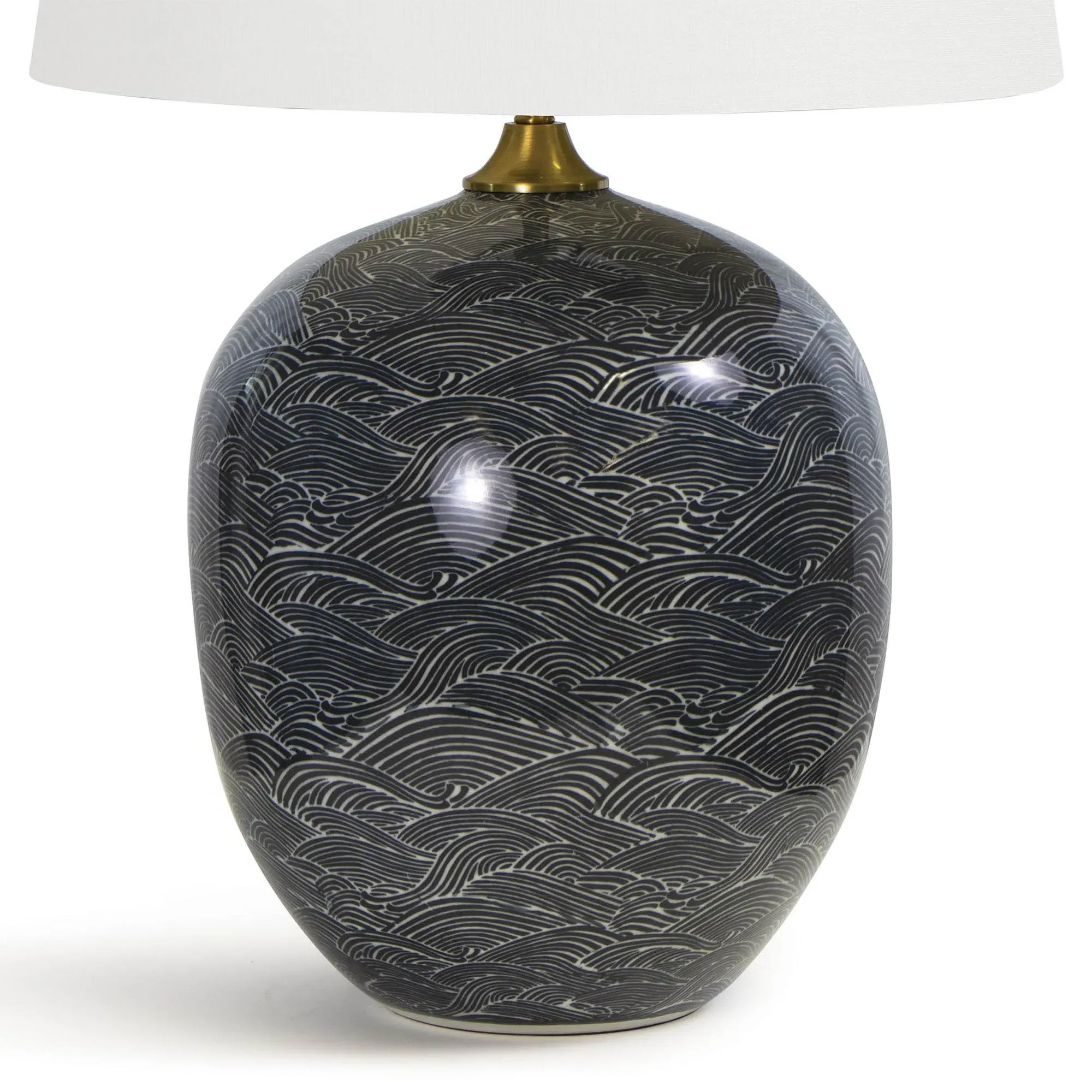 Harbor Ceramic Table Lamp - Black