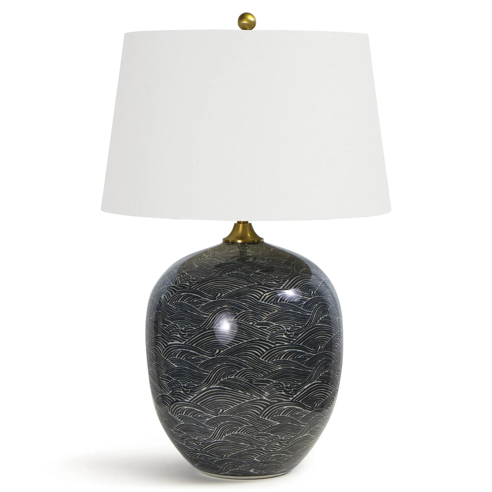 Harbor Ceramic Table Lamp - Black image