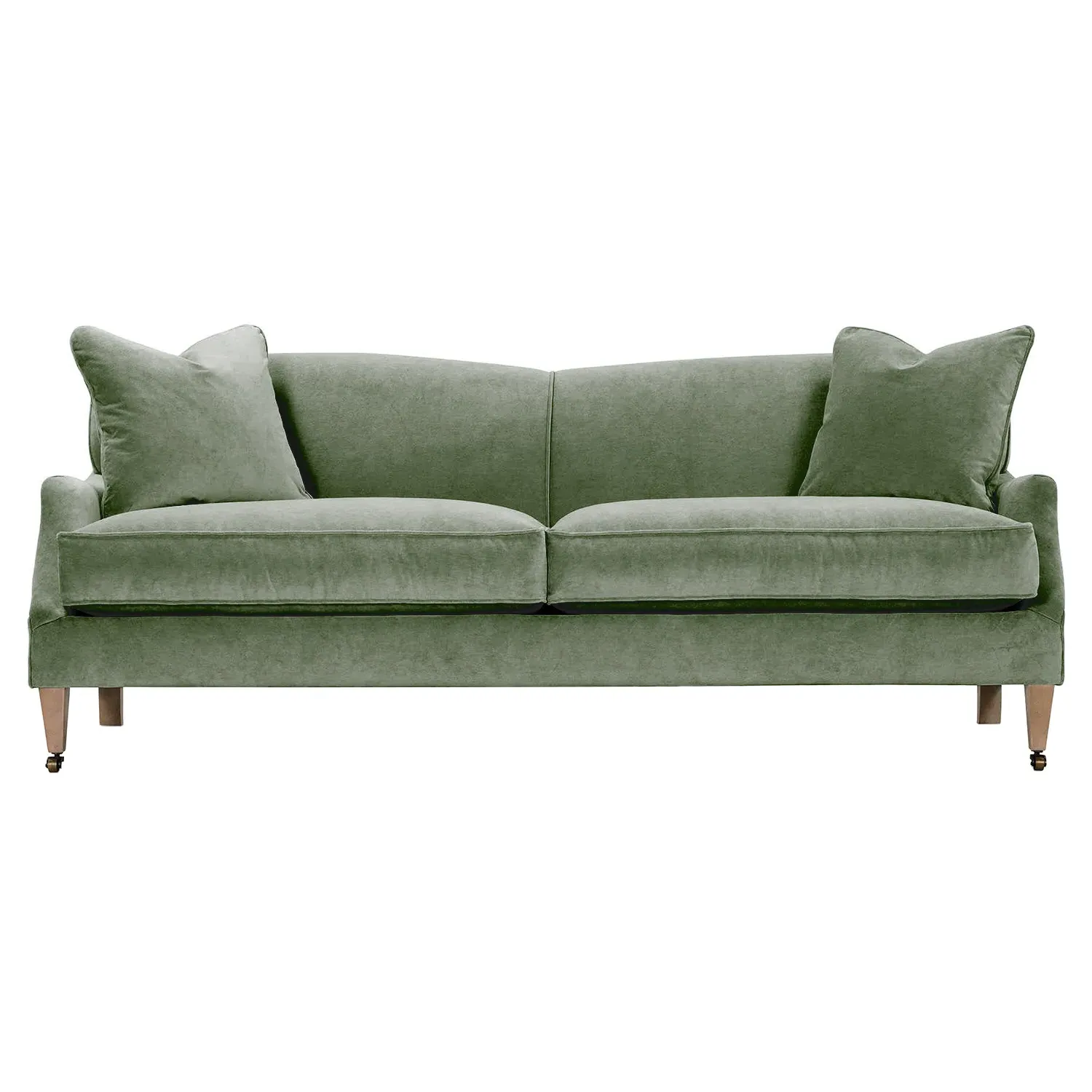 Hargrove 3-Seater Sofa - Green, Velvet