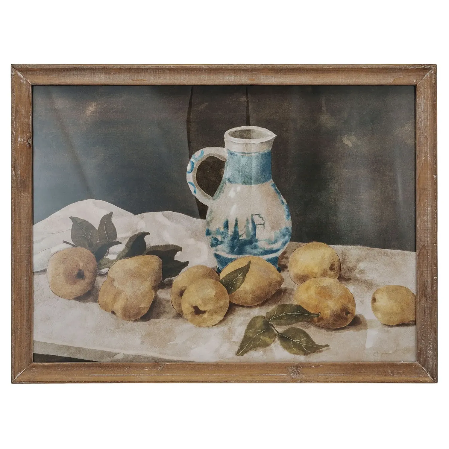 Harlan Citrus Still Life Framed Illustration - Brown